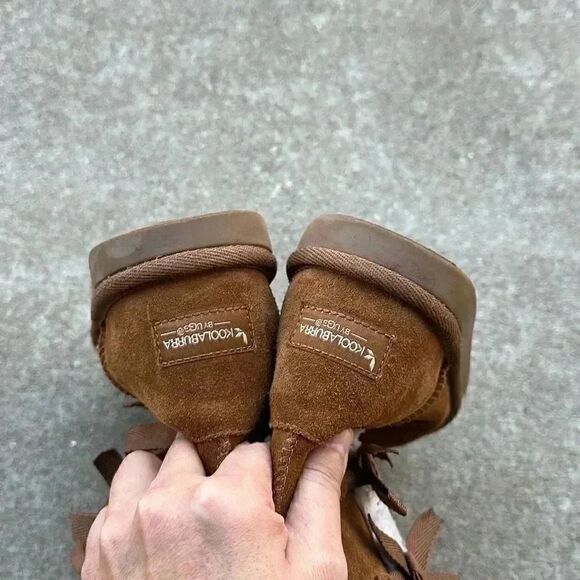 KOOLABURRA By UGG Victoria Short Chestnut Suede Women's Boots Sz 5 - Picture 9 of 10